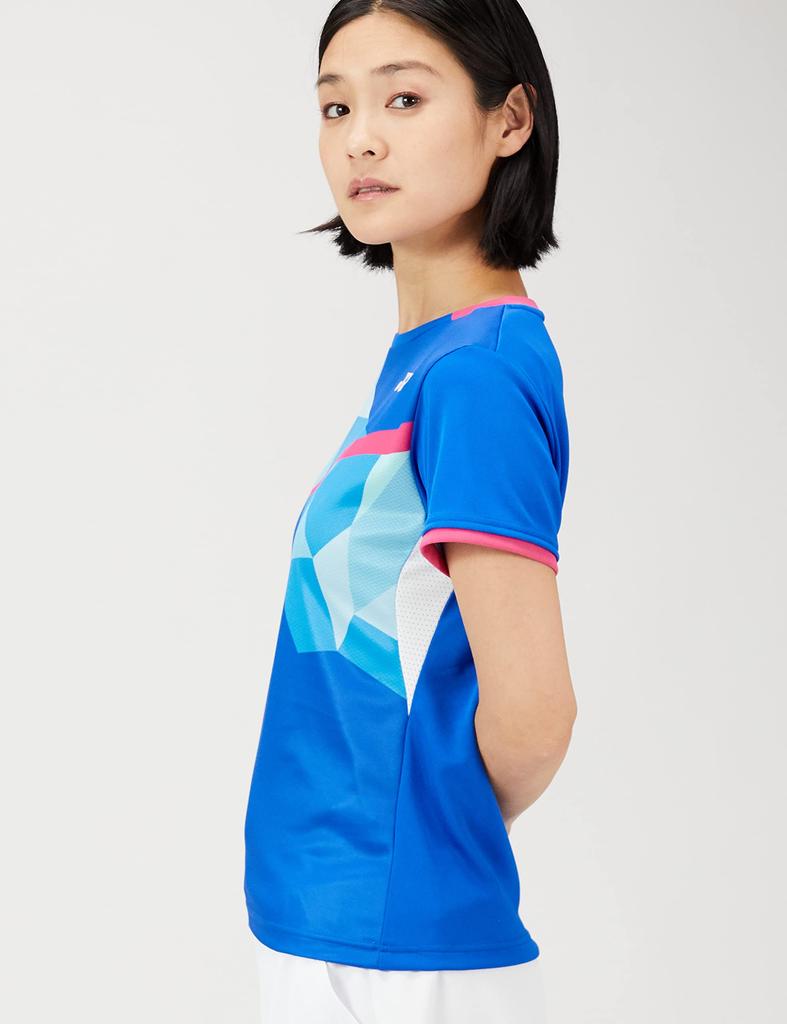 Yonex Short Sleeve Game Blast Blue Size M Women's Shirt, (786),