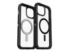 Coque pour iphone - otterbox - defender xt - transparent/noir - protection renforcée - compatibilité magsafe