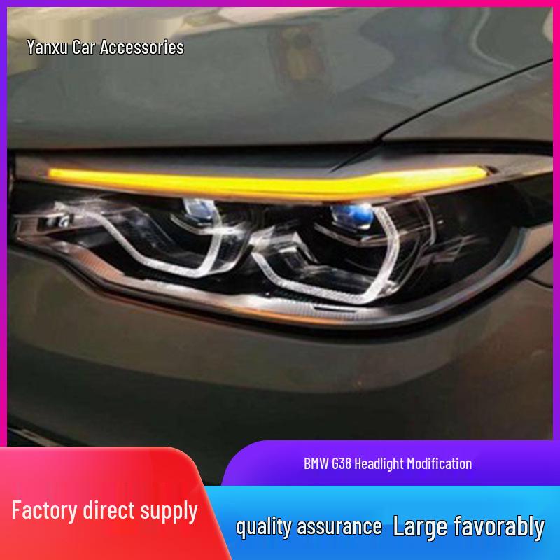 Compatible BMW 5 Series G38 Headlight Assembly (2018-2020) LED Upgrade for 520, 525, 535 G30.