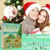 Sea Glass Christmas Tree Advent Calendar,24 Days Of Ocean Themed Holiday Surprises,2D Acrylic Handmade Seaside Christmas Decor,