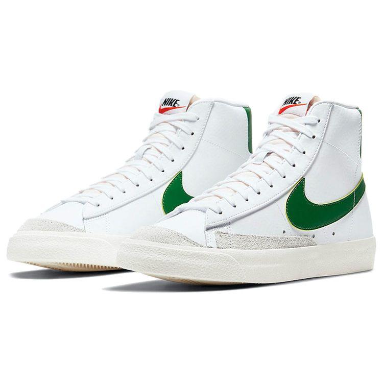 Nike Blazer Mid 77 Vintage White Pine Green Unisex Sneakers Sail Black BQ6806-115