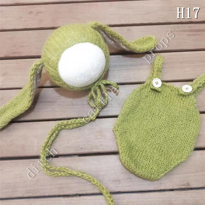 Newborn Photography Props Mohair Shorts Rabbit Big Ear Hat Studio Clothing