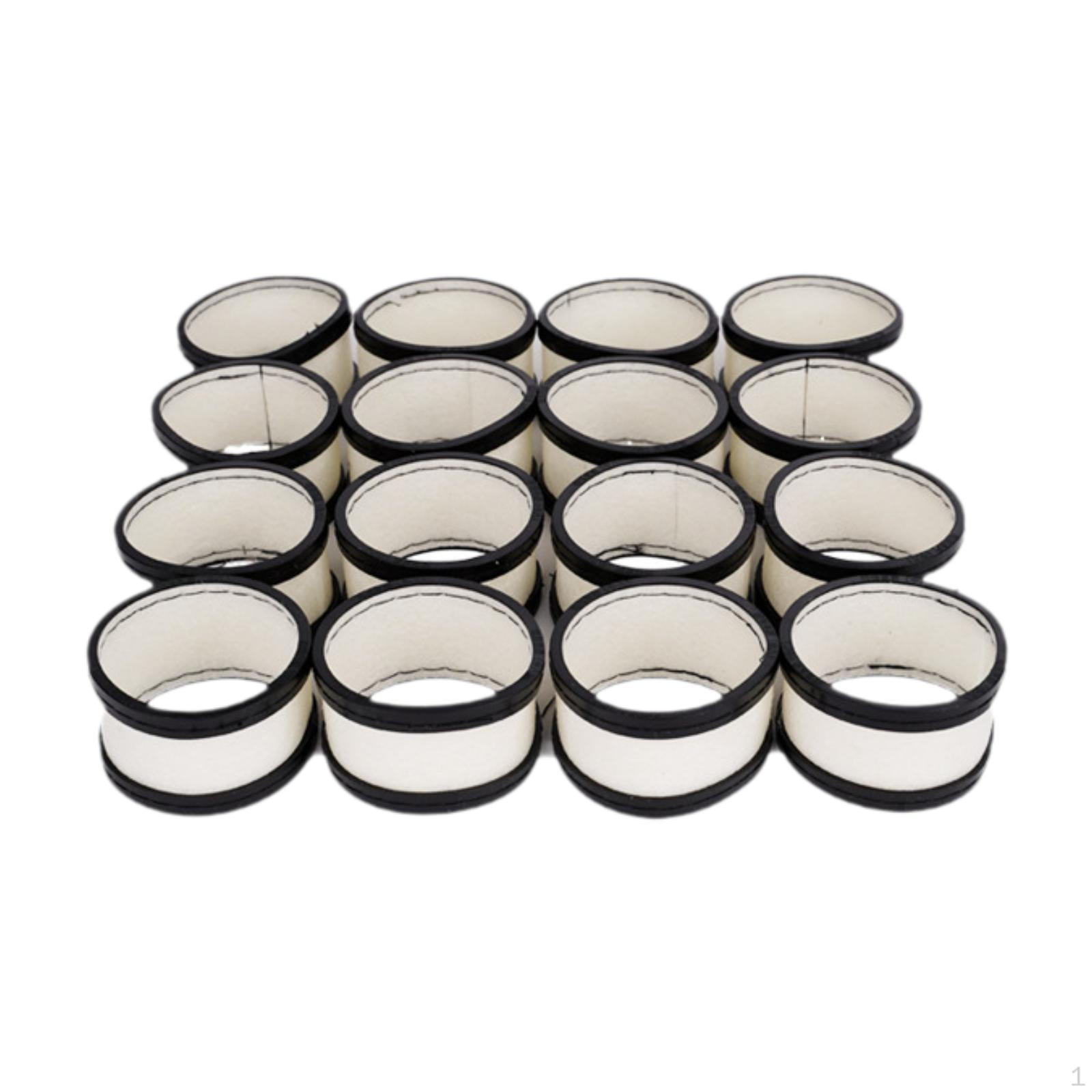 

Pads for Billiard Ball Cleaners, Wool Circles, 16-Piece Set, Waterproof And Deformation-Resistant, чорний