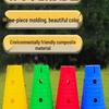 Children's Sensory Training Ice Cream Marker Cones with Holes - Kindergarten Flat-Top Bucket Hurdles and Teaching Aids