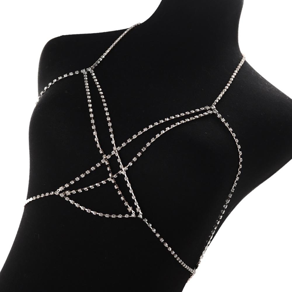 Adjustable Size Fine Fashion Jewelry Crystal Sexy Luxury Rhinestone Body Chain Women Underwear Womens Erotic Lingeries