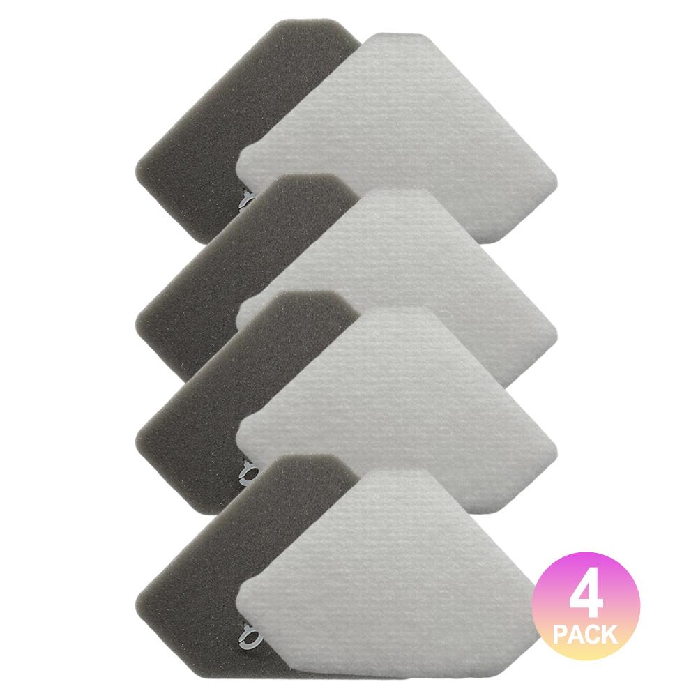 Effective Filtration Solution 4 Pack of Washable Foam and Felt Filters for Shark BU3120 and BU3523 Vacuum Cleaners