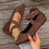 Fashion Large Size Women Shoes 2025 Spring Pointed Toe Cross Cross Tied Casual Shoes Vintage Comfortable Soft Sole Slip on Flats