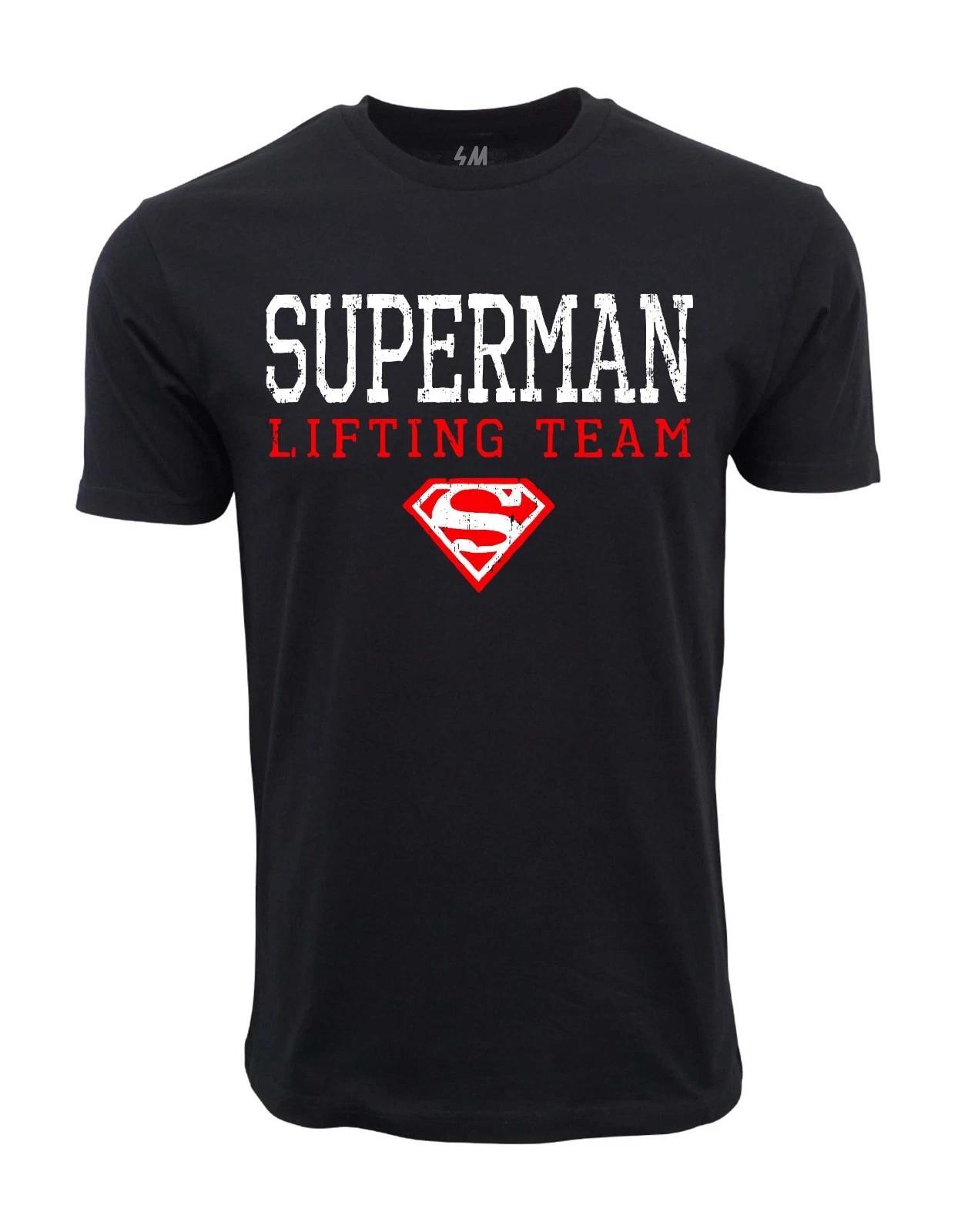 Unisex Adult Casual Graphic SUPERMAN LIFTING GRAPHIC T SHIRT T-Shirt XXL