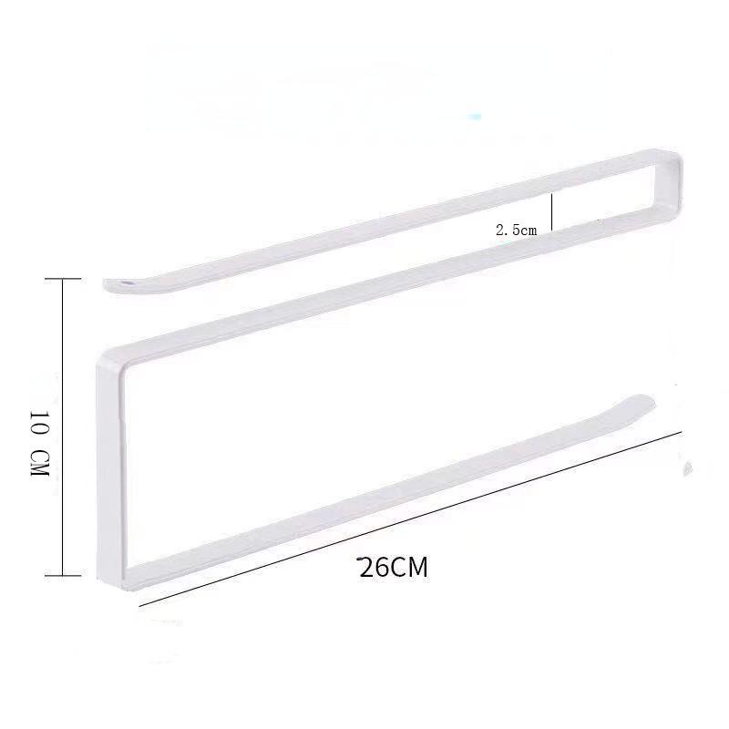 Kitchen Non Punching Roll Paper Rack, Tissue Rack, Cabinet Paper Napkin Rack, Hanging Rack, Cling Film Storage Rack