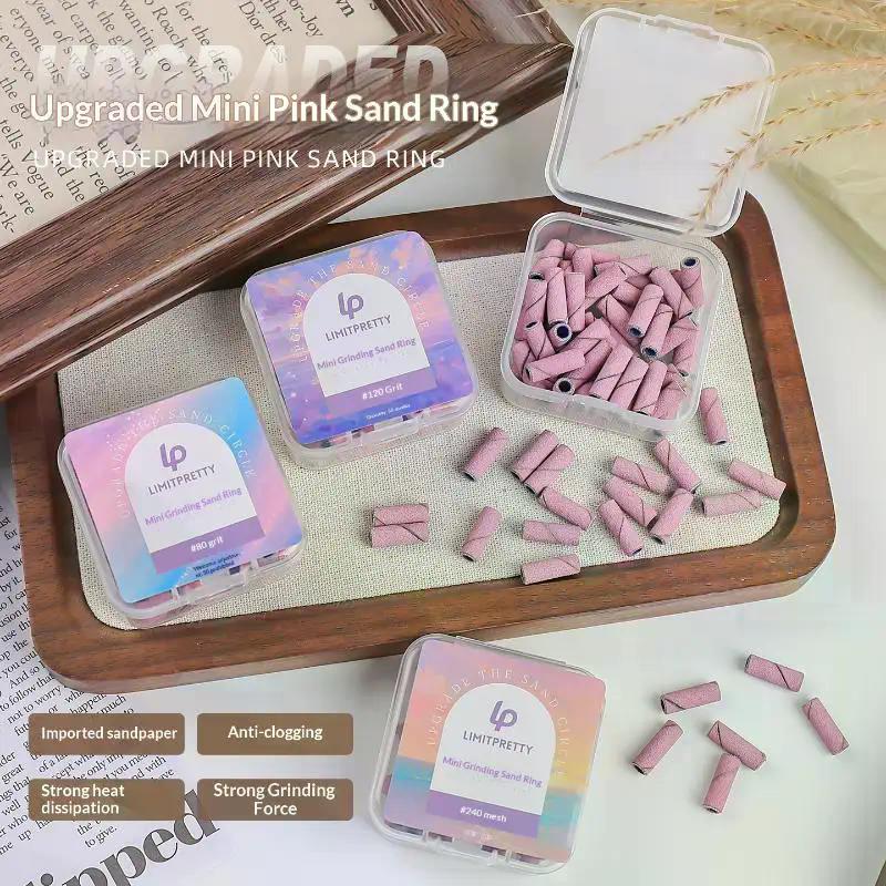 Nail Mini Sanding Ring Bands For Electric Manicure Machine Nail Drill Bits 80/120/180/240 Nail Drill Grinding Bit Files Tool