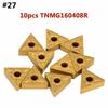 Versatile CNC Carbide Inserts Blade Cutter Lathe Turning Tool Kit 10pcs