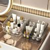 5 Grid Clear Trapezoidal Desktop Storage Box Waterproof Plastic Organizer for Dressing Table Nail Polish Holder Storage