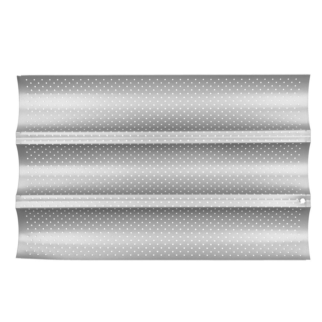 Nepřilnavý MultiGrooves Waves Francouzský chléb Forma na pečení bagety Plech na pečení Forma Kuchyňský nástroj