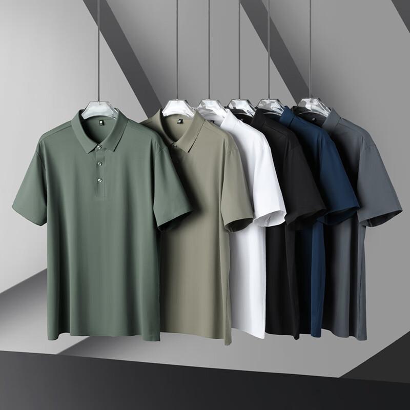 Fengxun Ice Silk Lapel Polo Shirt XL