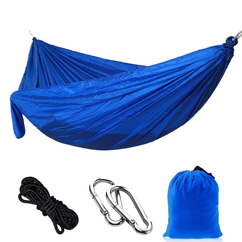 Nylon Parachute Cloth Hammock Chair 270x140cm Single Double Camping Riding Indoor Leisure Swing Outdoor