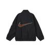 Nike Logo Full-Zip Mock Neck Jacket Men Outerwear Black FZ4727-010