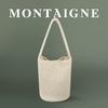 French Montaigne French style Handmade Knitted Shoulder Bag Woven Bucket Bag Versatile Commuter Wool Bag