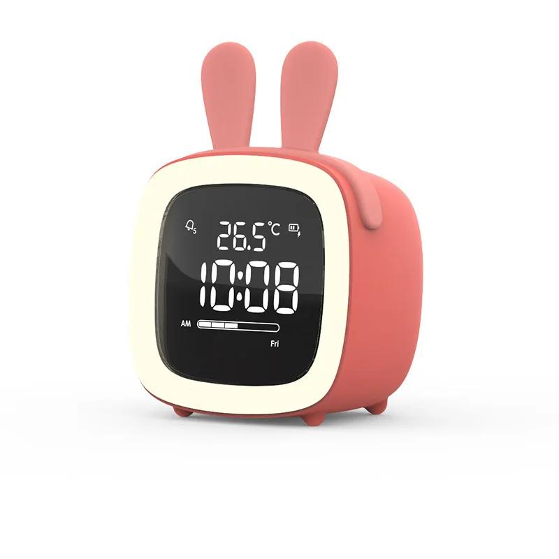 Creative Cross-border Cute Pet TV Alarm Clock Plastic Digital Clock Usb Charging Student Lazy Dormitory Alarm