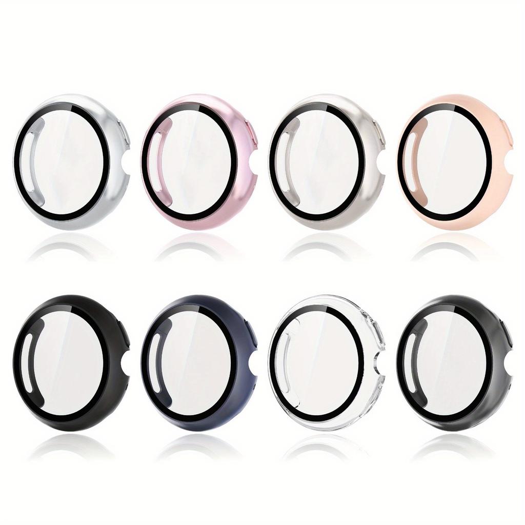 5pcs Screen Protector Shell for Google Pixel Watch4 41mm 45mm, Full Shell PC Cover Case Anti-Scratch