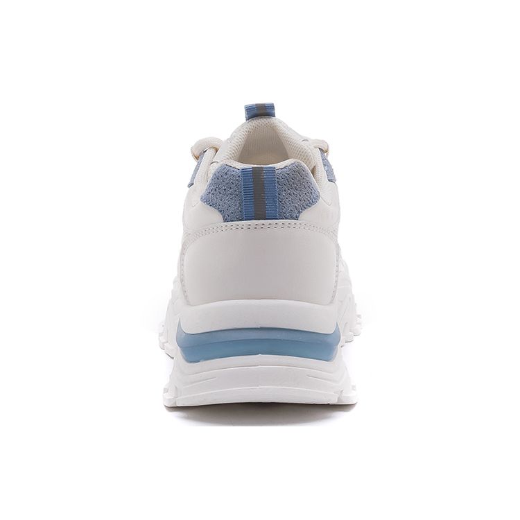 Warrior Trendy Versatile Thick Sole Height Increasing Breathable Low Top Dad Shoes Unisex sneaker Light-Blue WXY(S)-0003M04
