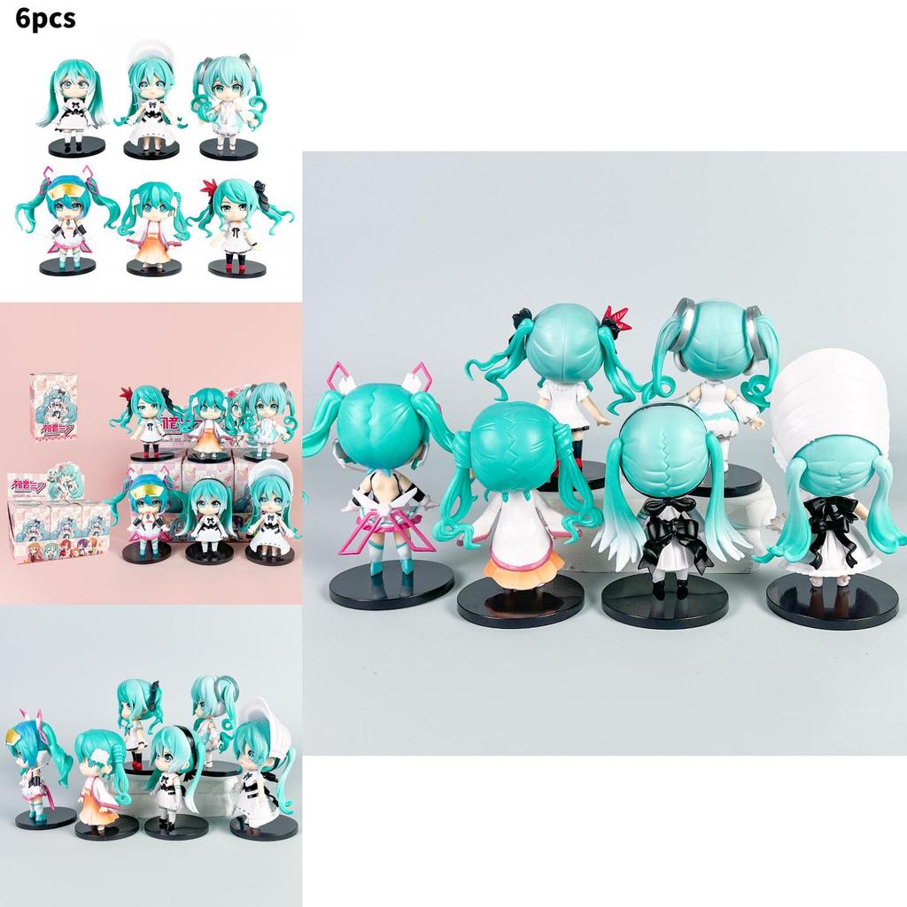 Hatsune Miku Chibi Pvc Figures Pack With Assembly For Collectors And Gift