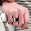Solid Polished Stainless Steel Band Biker Men Signet Ring Finger Jewelry Gift