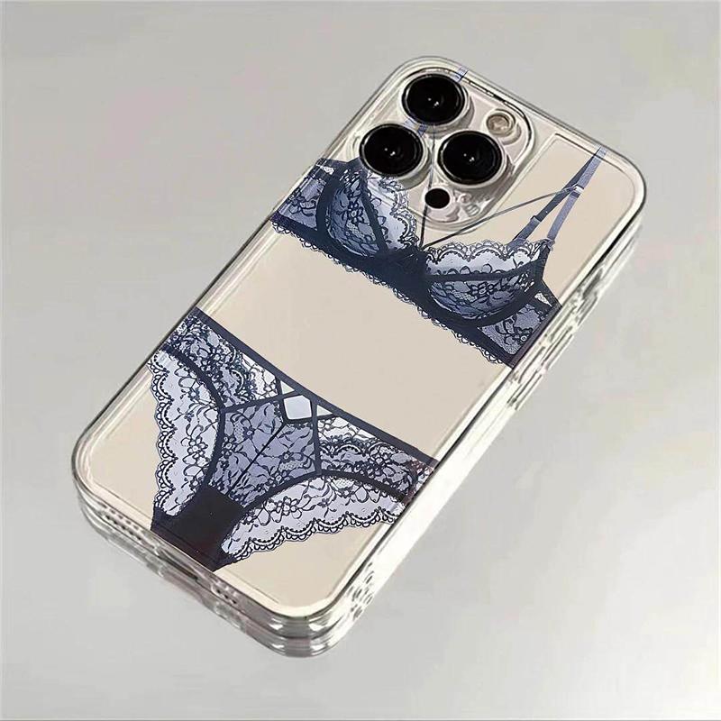 Girl Lace underwear-Style Phone Case For iPhone 17 Pro Max 16 Pro 15 Plus 14 13 Mini 12 11 16E 17 Air Case