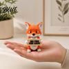 Workplace Funny Sign Animal Holding Attitude Printed 3D Animals with Figurines Cute Placard Ornaments Mood Humor Raccoon Meme Decoration
