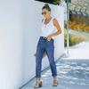 Women's Denim Classic Versatile High Waist Fashionable Trousers