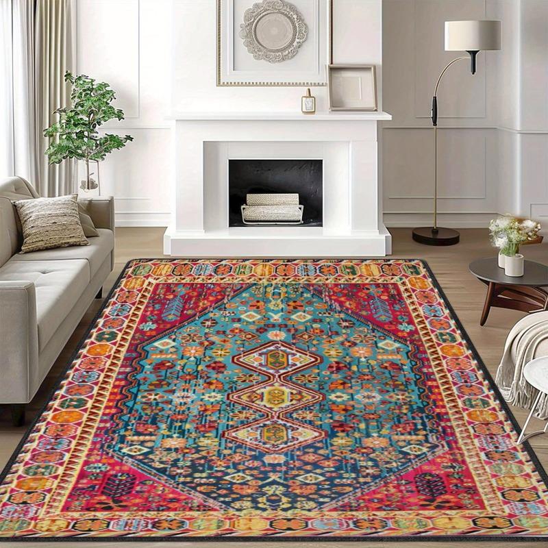 Türkiye Persian Carpet Vintage Ethnic Style Rug Living Room Decoration Rugs Living Room Bedroom Decoration Washroom Floor Mat