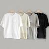 New Arrivals Open Run Women Lace PockeT STring ShorT Sleeve CoTTon T shirT wiTh 
