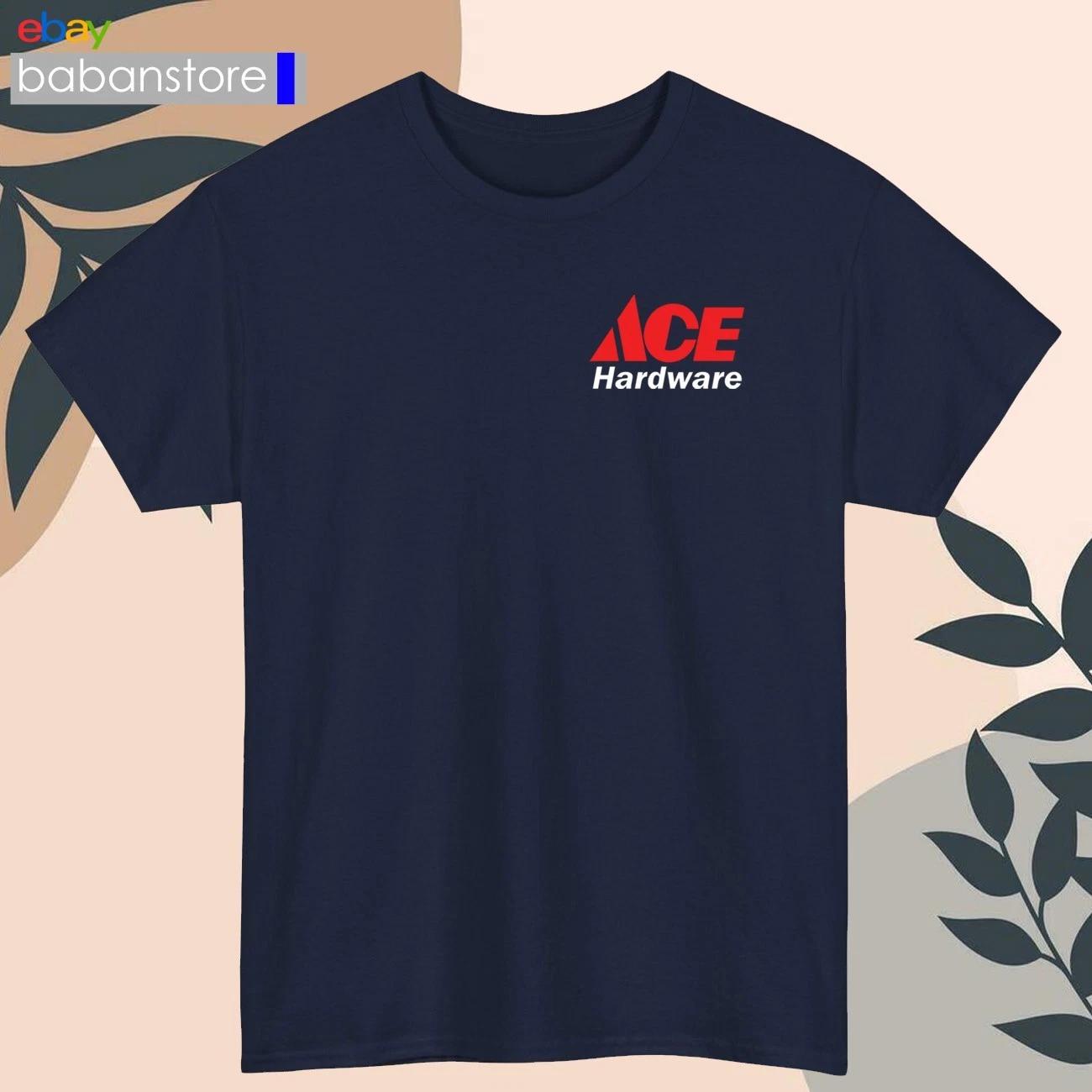 

ACE Hardware Logo T shirt Cotton Mens Work Tee Black Blue Red Grey White S-5XL S