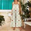 Women's Valentine's Day Printed Casual Loose Retro Cotton Linen Overalls With Pockets