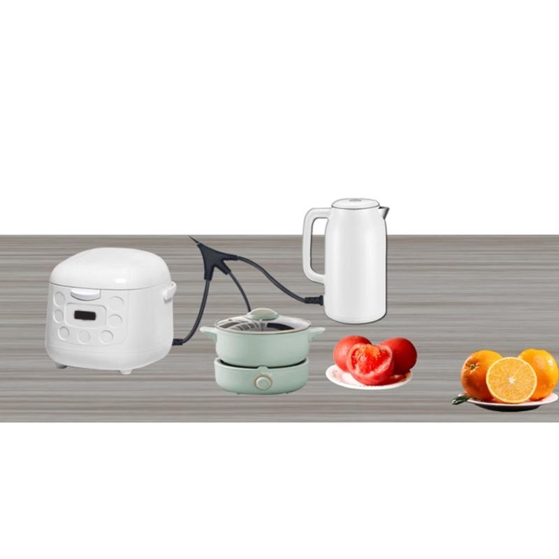 IEC320 C14 to 3xC13 Power Cord Efficient & Reliable Power Distribution Solution for Rice Cooker Electric Kettles Monitor