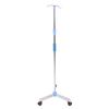 Adjustable IV Pole Stainless Steel IV Drip Stand Infusion Holder with 2 Hooks & Wheels for Home Clinic