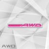 Zinc Alloy SYMMETRICAL AWD Badge Car Body Trunk Fender Adhensive Emblem 3D Decal Sticker For Subaru Crosstrek Legacy Outback bb1