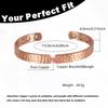 Vintage 99.9% Pure Copper Bracelets for Women Men Rose Color Cuff Bangles Charms Health Energy Gauss Magnets
