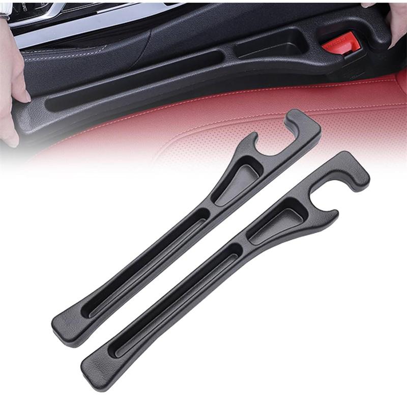 

2Pcs Universal Car Side Seam Plug Strip With 2 Grooves Leak-Proof Car Seat Gap Filler Auto Interior Decoration Console Organizer