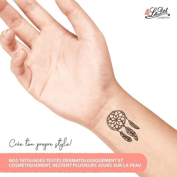 Pierre à Tatouer - LaDot - Attrape Rêve - Temporaire - Résistante à l'eau - Mixte Enfant/Adulte