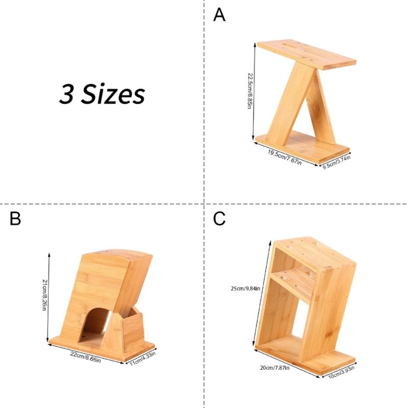 User Friendly Multifunctional Bamboos Cutter Block With Extra Storage Compartments For Scissors And Kitchen Tool