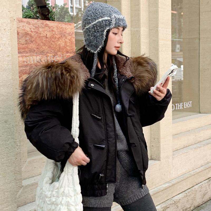 Podzim Zima Zahustit Teplá Parka Ženy Neformální Sladké Jednobarevné Velká kapsa Volná Kabát s kapucí Bundy Outwear