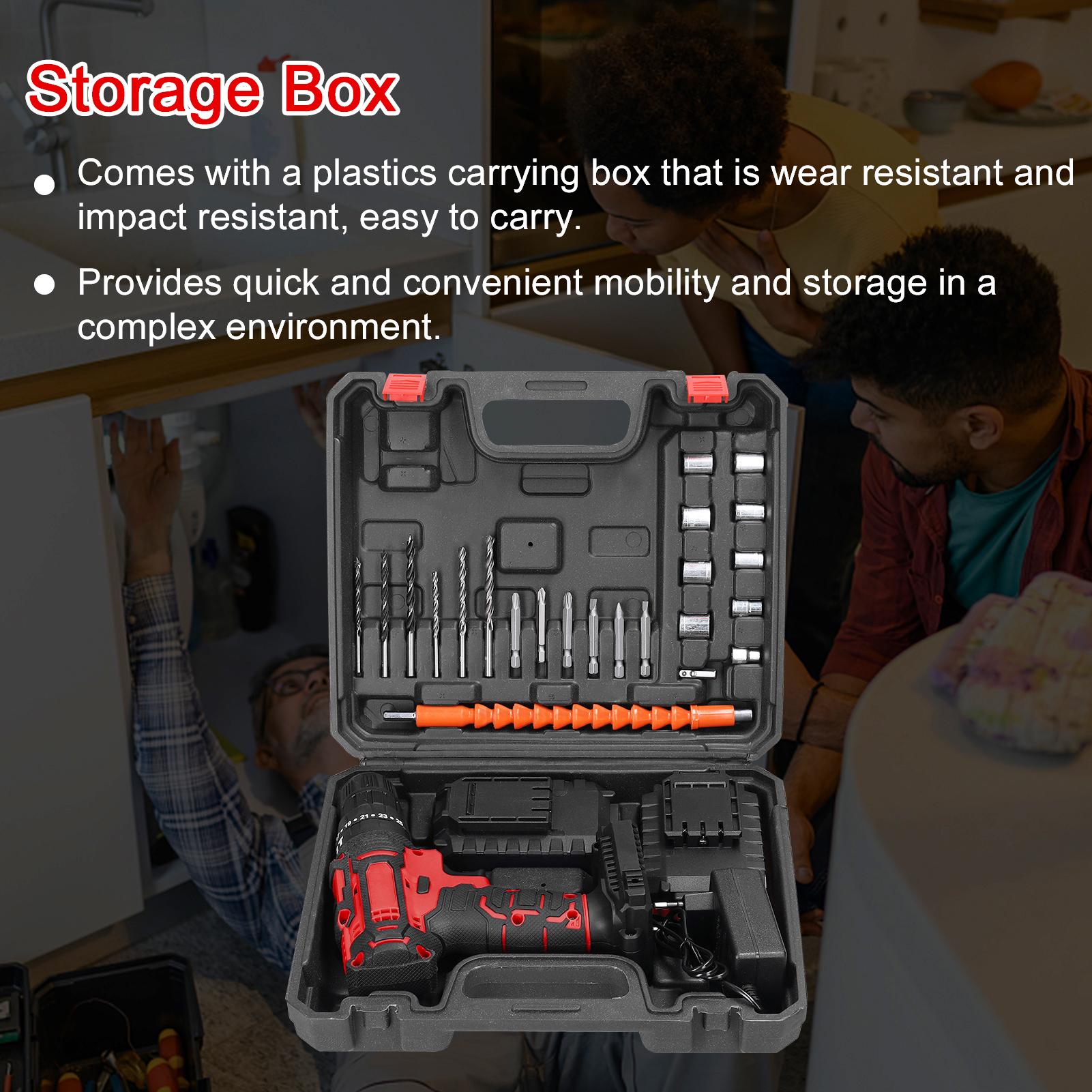 

Бытовая многофункциональная электрическая дрель 3 в 1 21 В 3 режима работы 2 скорости управления бесступенчатой скоростью