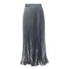 Solid Color Elastic Waist Bag Hip Skirt Pure Color Elastic Waist