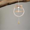 40cm Wooden Fish Bell Weaving Tapestry Wreath Bell Pendant Room Wall Hanging Wind Chimes Home Decoration
