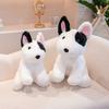 Simulasjon valpehund dukke plysjleketøy søt bull terrier dukke barn sove beroligende dukke