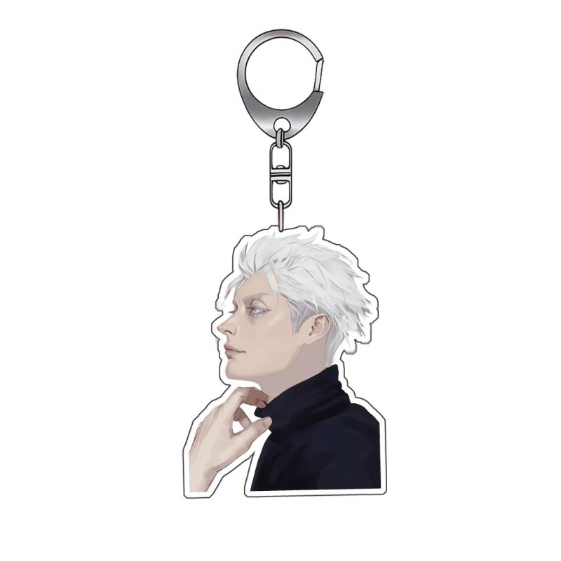 Anime Acrylic Keychain for Jjk Ryomen Sukuna Satoru Gojo Suguru Geto Different Styles Self-Made Acrylic Key Buckle Bag Pendant