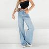 Women's Solid Color Casual Fashion Pants, Solid Color Versatile Slim Fit Jeans