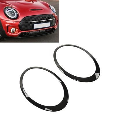 2pcs Gloss Black Headlight Surround Cover Trims Molding for MINI Cooper Clubman F54 S JCW 2015 2016 2017 2018 2019 2020-2025