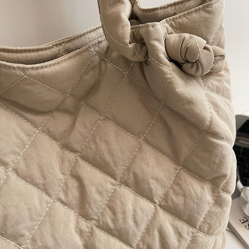 Diamond Embroidery Shoulder Bag Lightweight Commuter Large Capacity Tote Bag