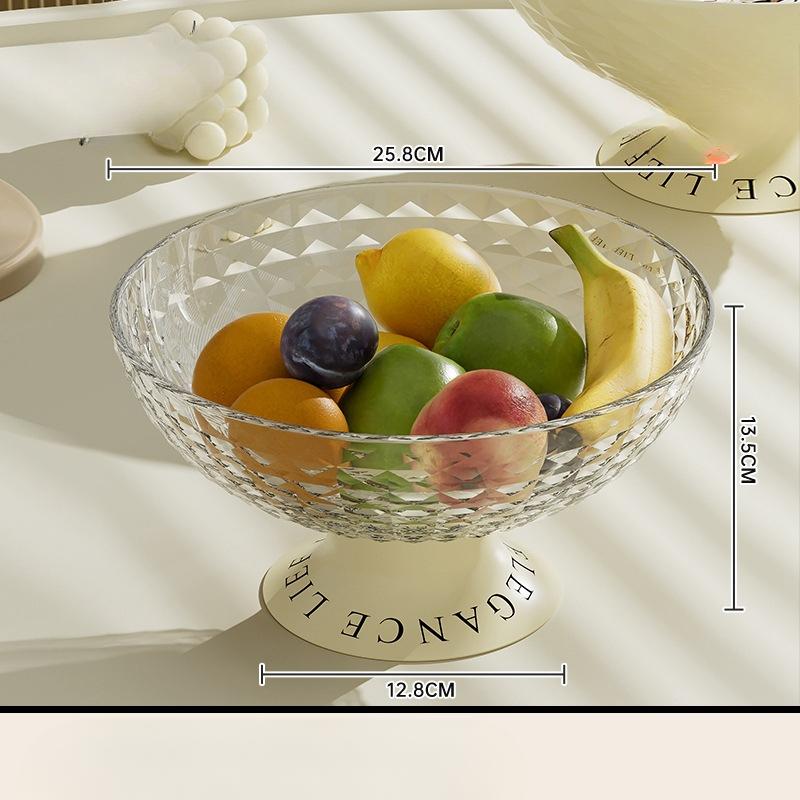 Obstplatte, Wohnzimmer Couchtisch Süßigkeiten- und Snackplatte Leichter Luxusstil und Hohes Aussehen Abtropfbar Große Kapazität Obstplatte